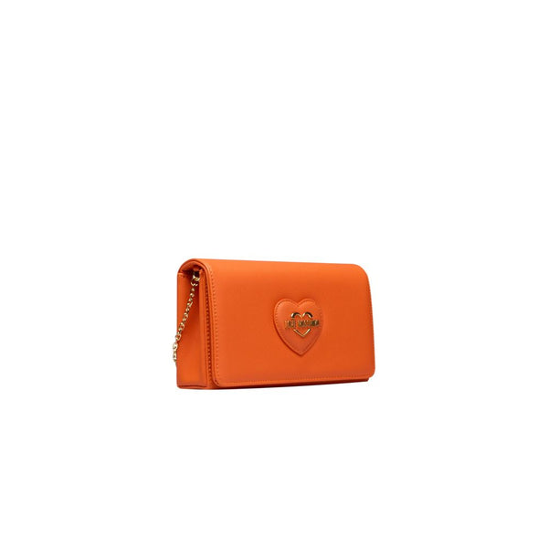 Orange Polyethylene Crossbody Bag Love Moschino