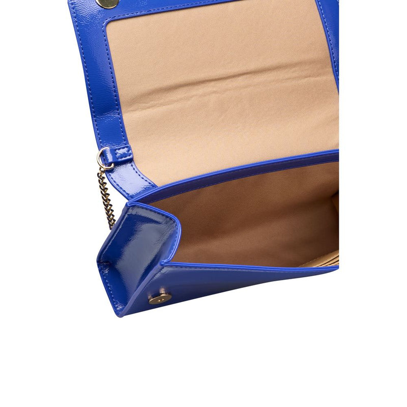 Blue Polyethylene Crossbody Bag Love Moschino