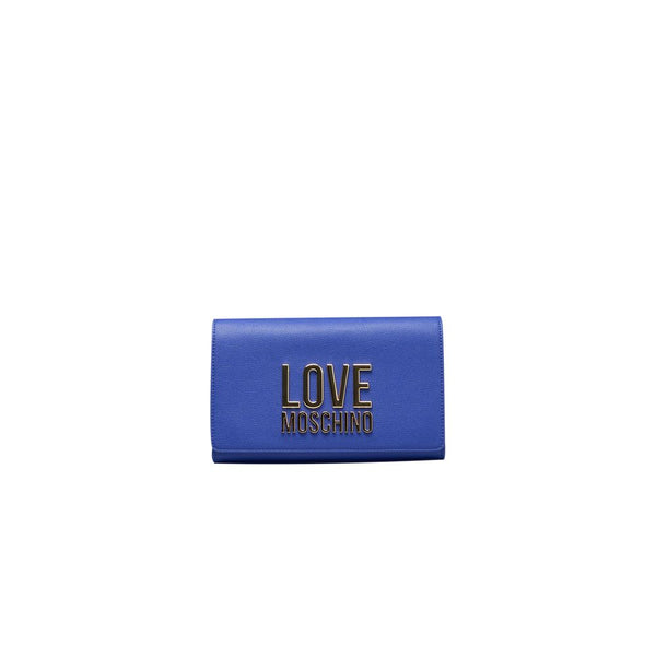 Blue Polyethylene Crossbody Bag Love Moschino