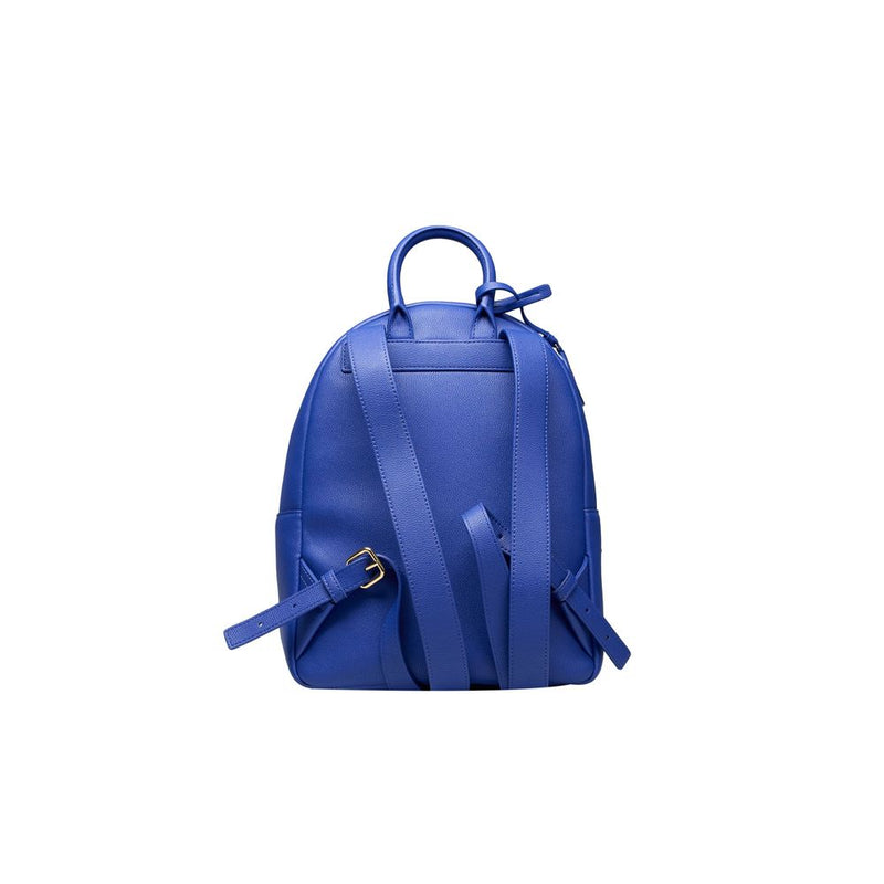 Blue Polyethylene Backpack Love Moschino