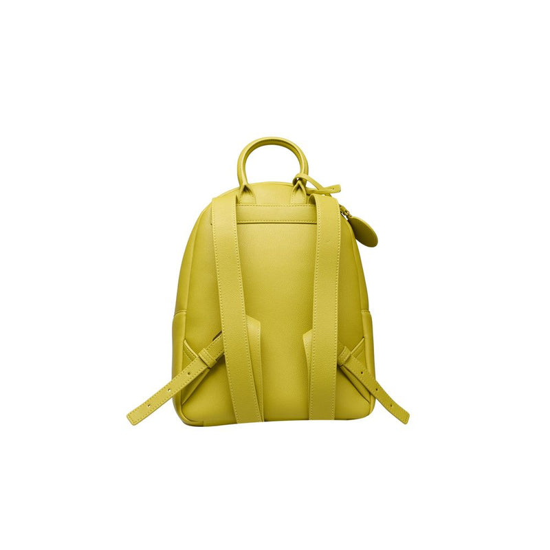 Yellow Polyethylene Backpack Love Moschino