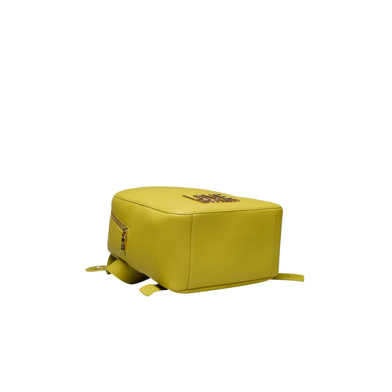 Yellow Polyethylene Backpack Love Moschino