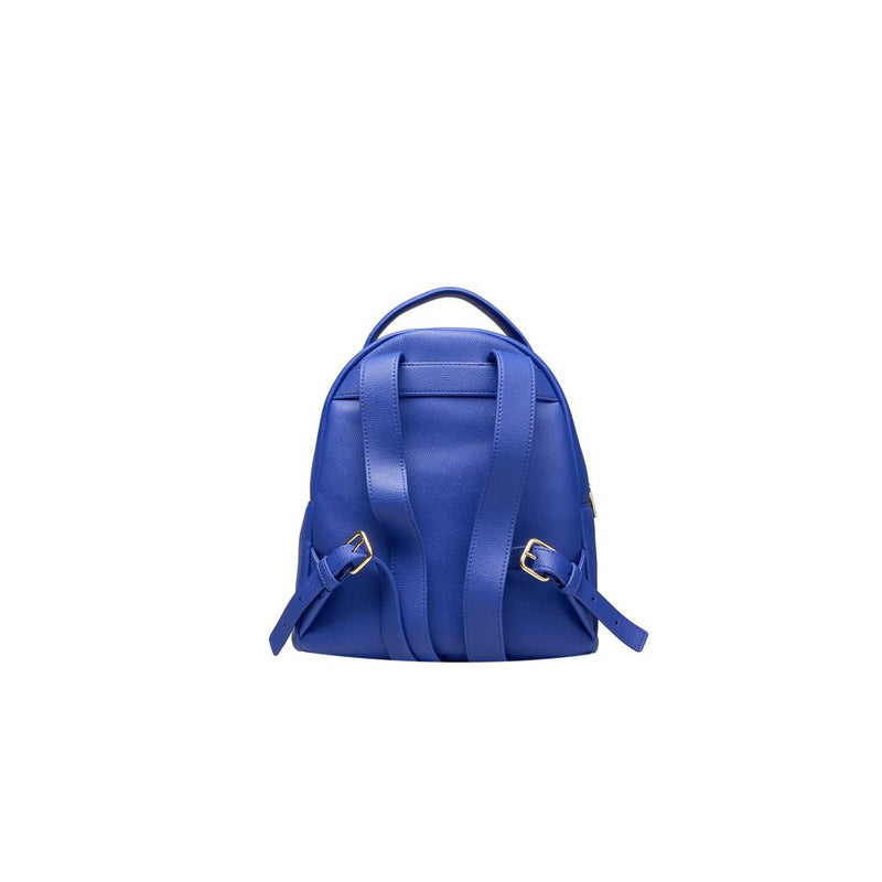 Blue Polyethylene Backpack Love Moschino