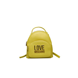 Yellow Polyethylene Backpack Love Moschino