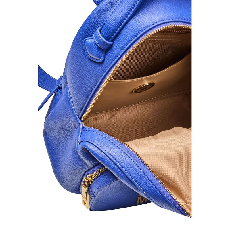 Blue Polyethylene Backpack Love Moschino