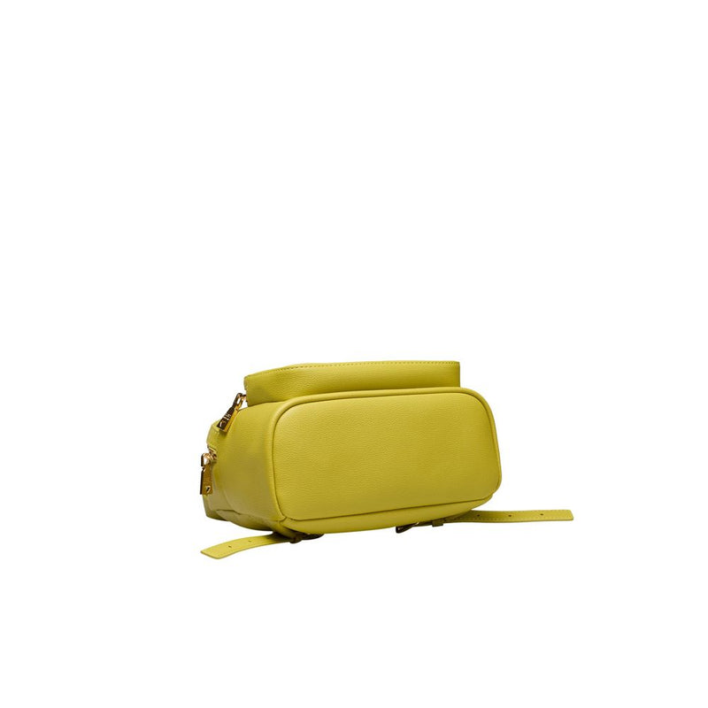 Yellow Polyethylene Backpack Love Moschino