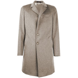 Beige Wool Vergine Jacket Made in Italy