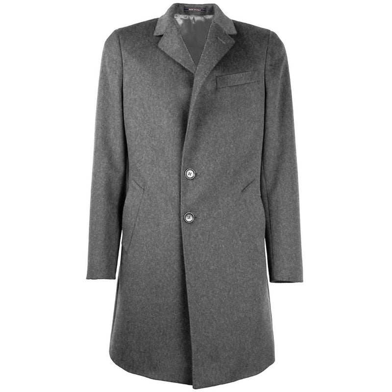 Gray Wool Vergine Jacket Made in Italy