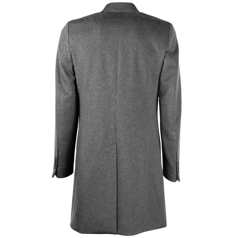 Gray Wool Vergine Jacket Made in Italy