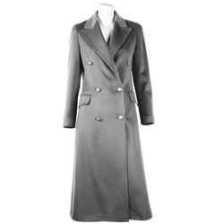 Gray Wool Vergine Jackets & Coat Made in Italy