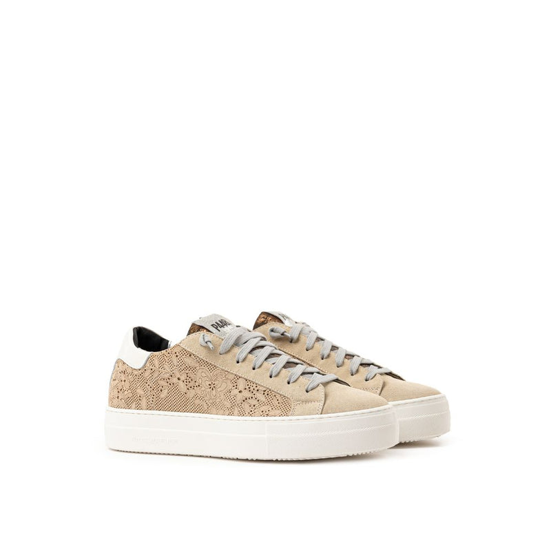 Beige Leather Sneaker P448