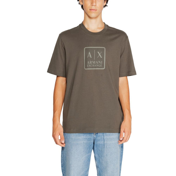 Green Cotton T-Shirt Armani Exchange