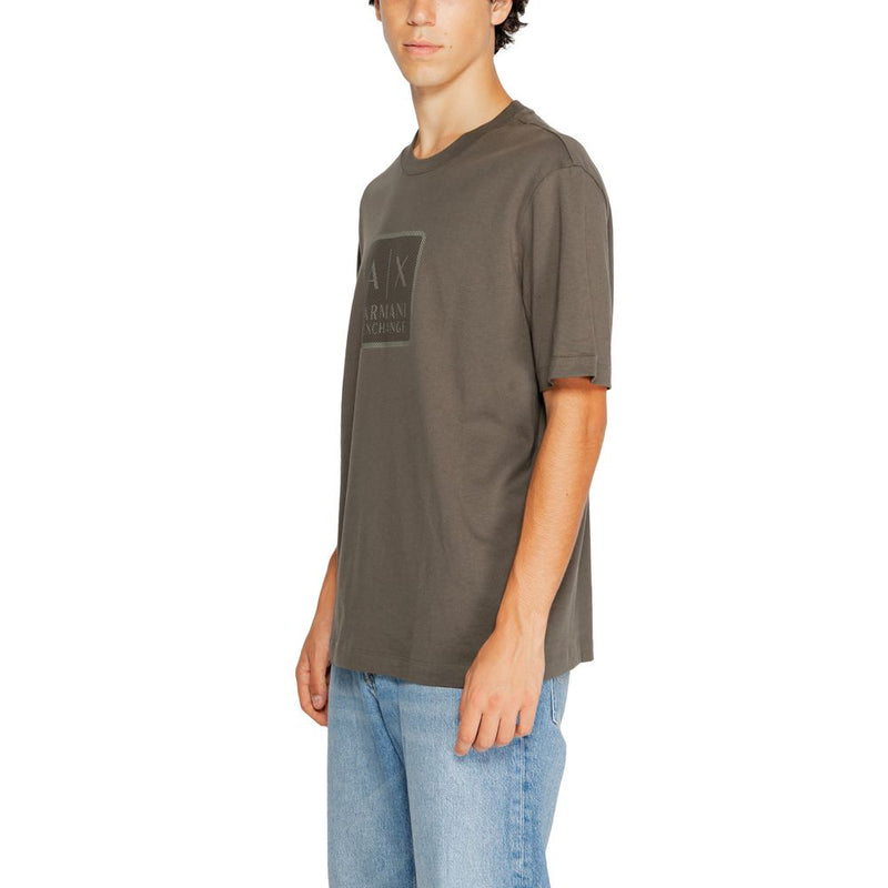 Green Cotton T-Shirt Armani Exchange