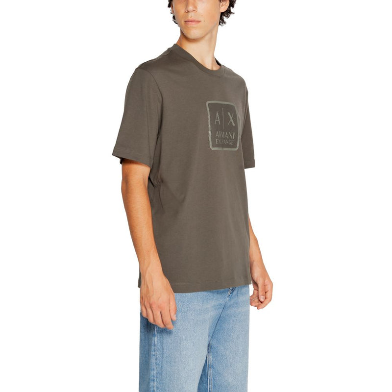 Green Cotton T-Shirt Armani Exchange