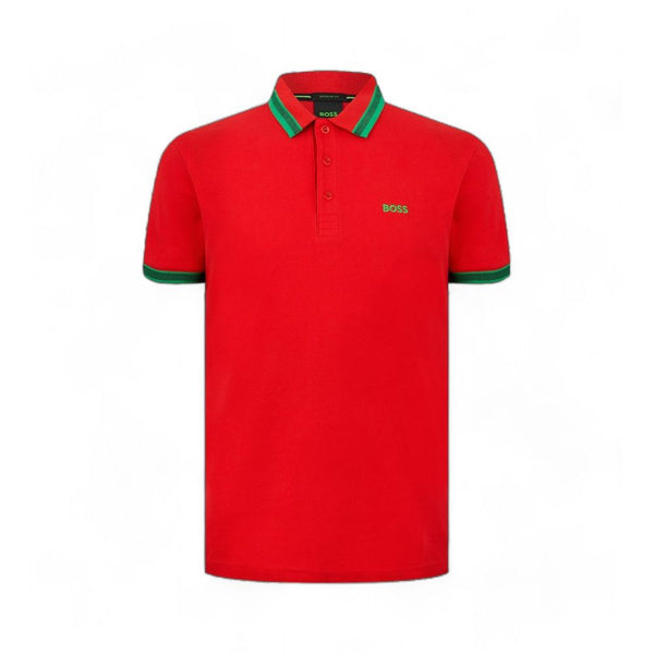 Red Cotton Polo Shirt Hugo Boss