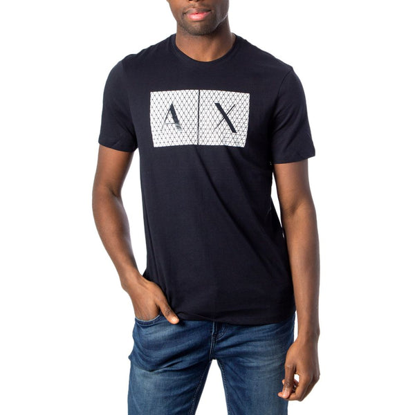 Blue Cotton T-Shirt Armani Exchange