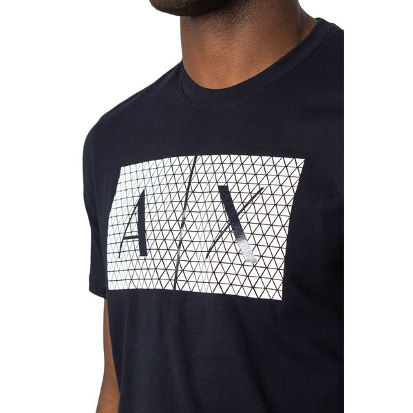 Blue Cotton T-Shirt Armani Exchange