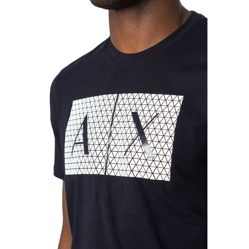 Blue Cotton T-Shirt Armani Exchange