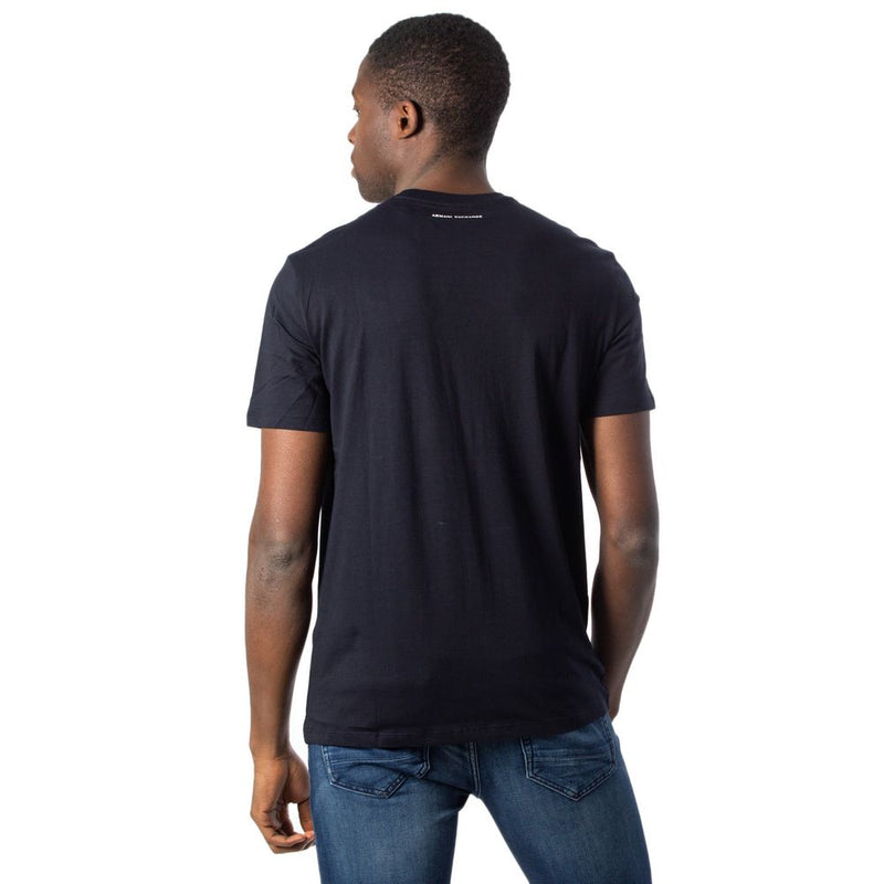 Blue Cotton T-Shirt Armani Exchange