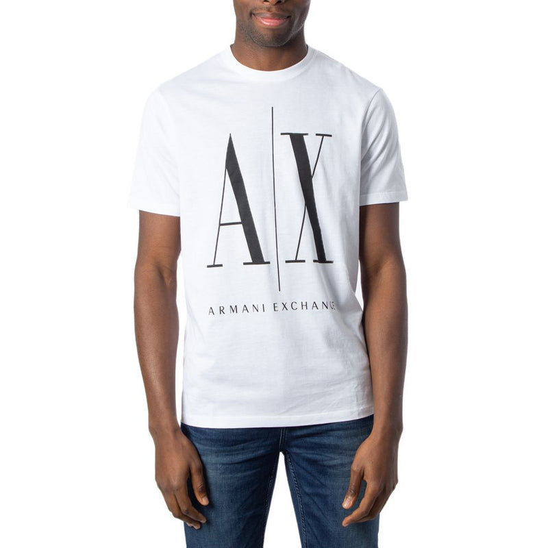 White Cotton T-Shirt Armani Exchange