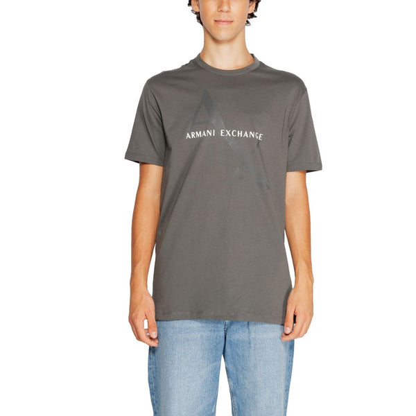 Gray Cotton T-Shirt Armani Exchange