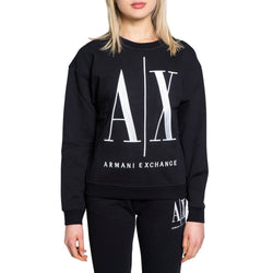 Black Cotton Sweater Armani Exchange