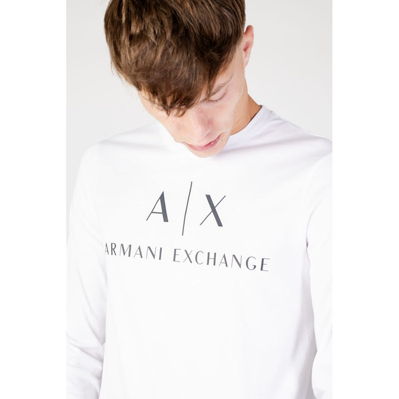 White Cotton Shirt Armani Exchange