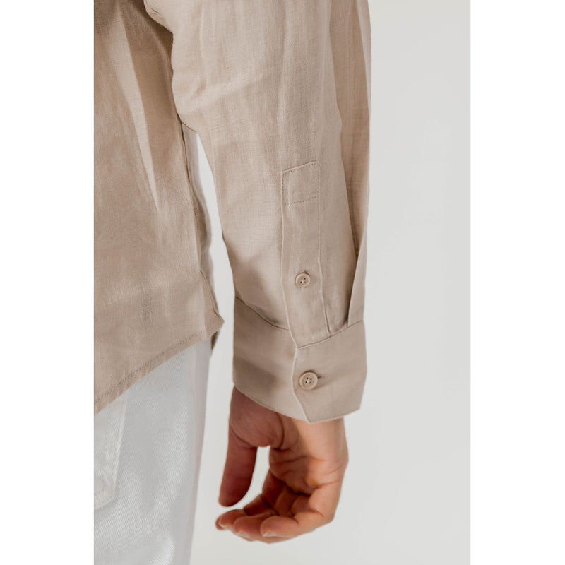 Beige Linen Shirt Armani Exchange