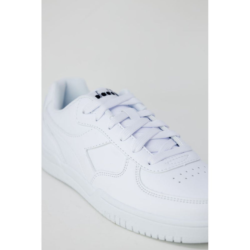 White Synthetic Leather Sneaker Diadora