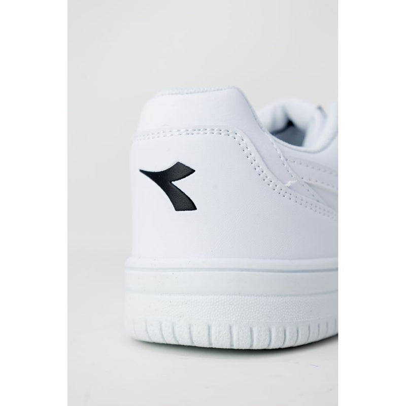 White Synthetic Leather Sneaker Diadora