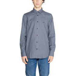 Blue Cotton Shirt Armani Exchange