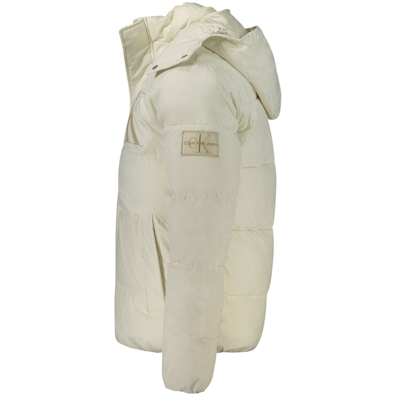 White Polyamide Jacket Calvin Klein