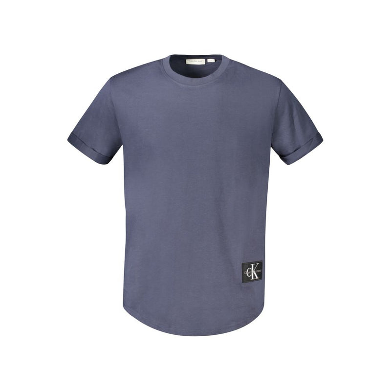 Blue Cotton T-Shirt Calvin Klein