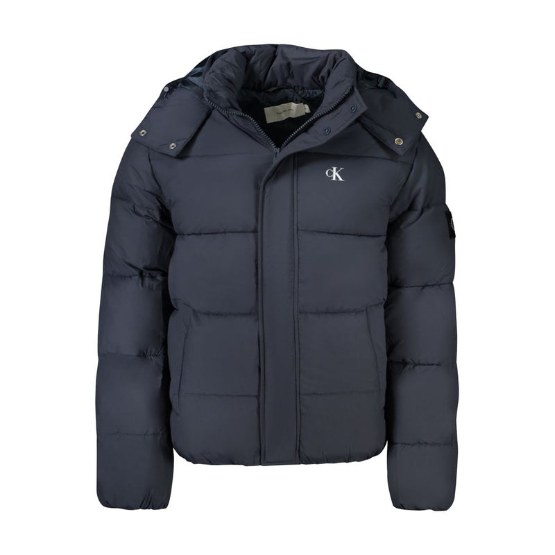 Blue Polyamide Jacket Calvin Klein