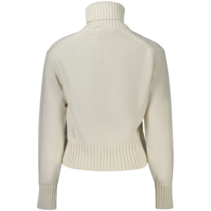 White Cotton Sweater Calvin Klein