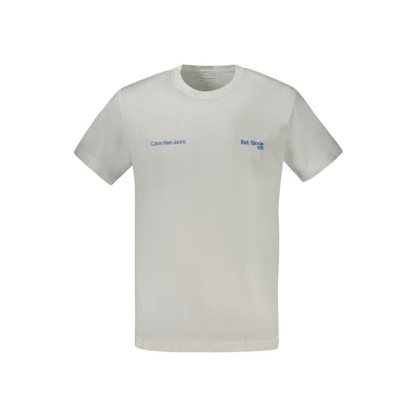 White Cotton T-Shirt Calvin Klein