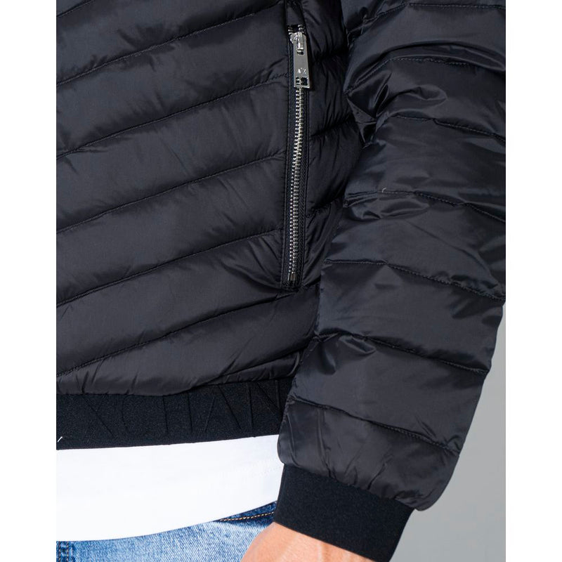 Black Polyester Jacket Armani Exchange