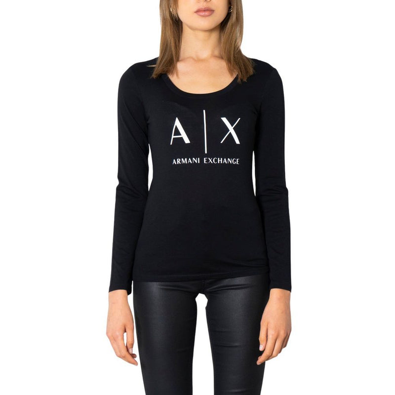 Black Cotton Tops & T-Shirt Armani Exchange