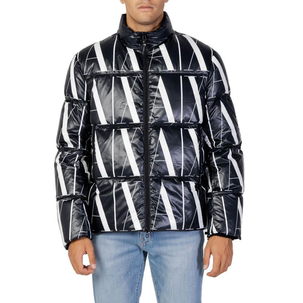 Black Polyester Jacket Armani Exchange