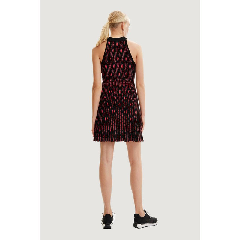 Red Viscose Dress Desigual