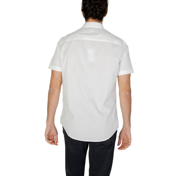 White Cotton Shirt Armani Exchange