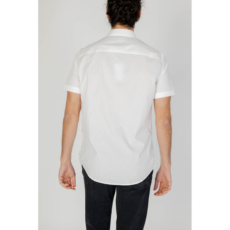 White Cotton Shirt Armani Exchange