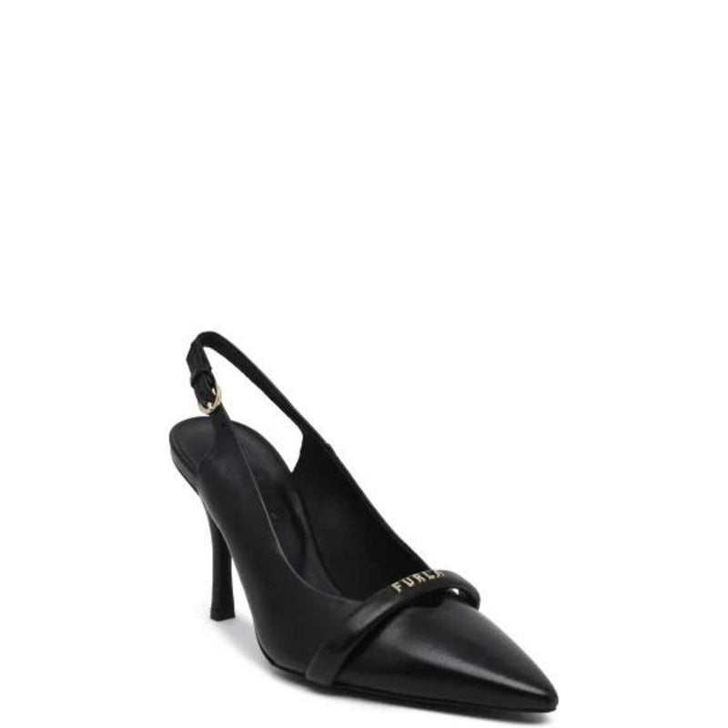 Black Leather Pump Furla