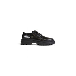 Black Polyethylene Flat Shoe Love Moschino