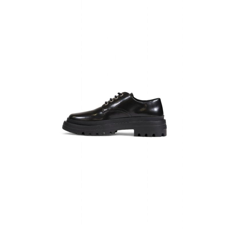 Black Polyethylene Flat Shoe Love Moschino