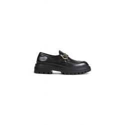 Black Polyethylene Flat Shoe Love Moschino