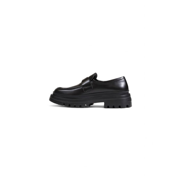 Black Polyethylene Flat Shoe Love Moschino