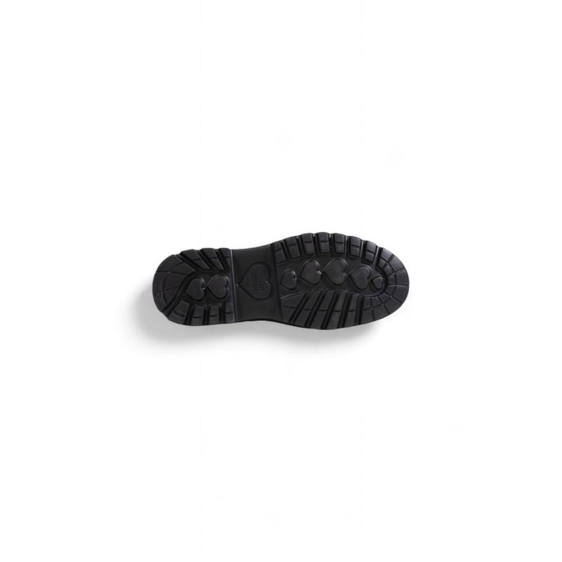 Black Polyethylene Flat Shoe Love Moschino