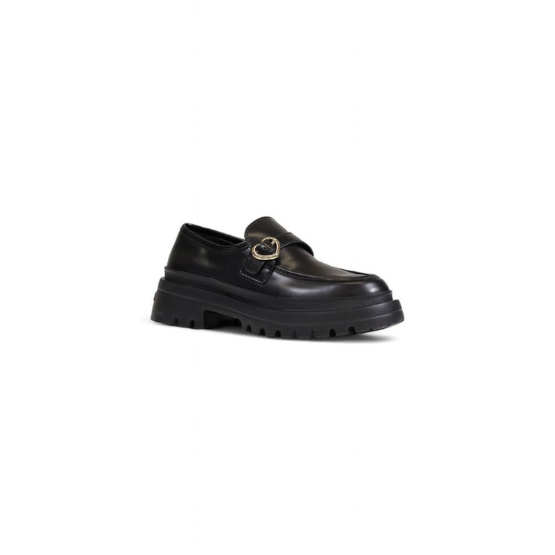 Black Polyethylene Flat Shoe Love Moschino