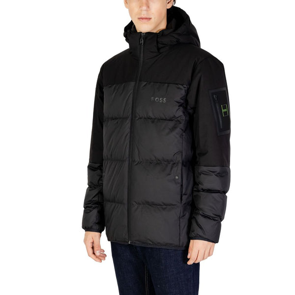 Black Recycled Polyester Jacket Hugo Boss